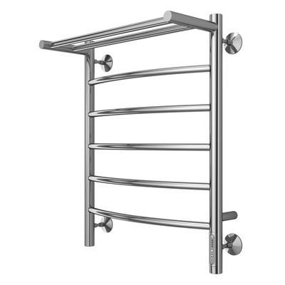 Водяной полотенцесушитель шириной 410 - 500 мм Terminus Контур с полкой П6 400х700 - изображение 6