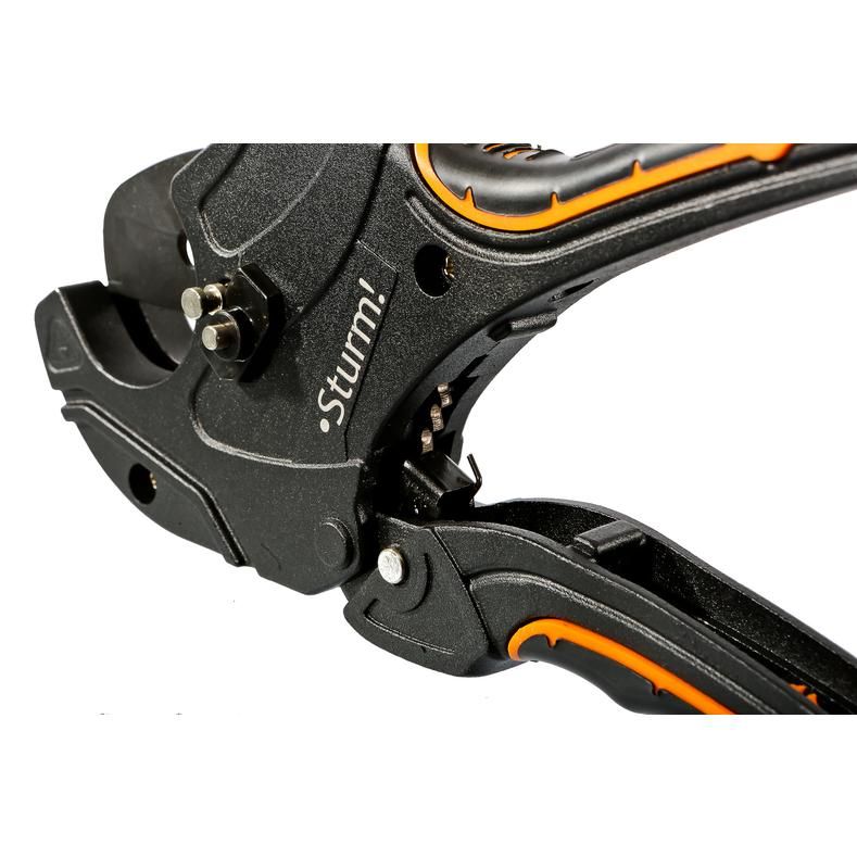 Ножницы для резки труб ПВХ 42мм, лезвие SK5 с тефлоновым покрытием Sturm! - изображение 5