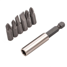 Набор бит, магнитный адаптер для бит, сталь 45Х, 7 предметов, пластиковый кейс Matrix - изображение 9