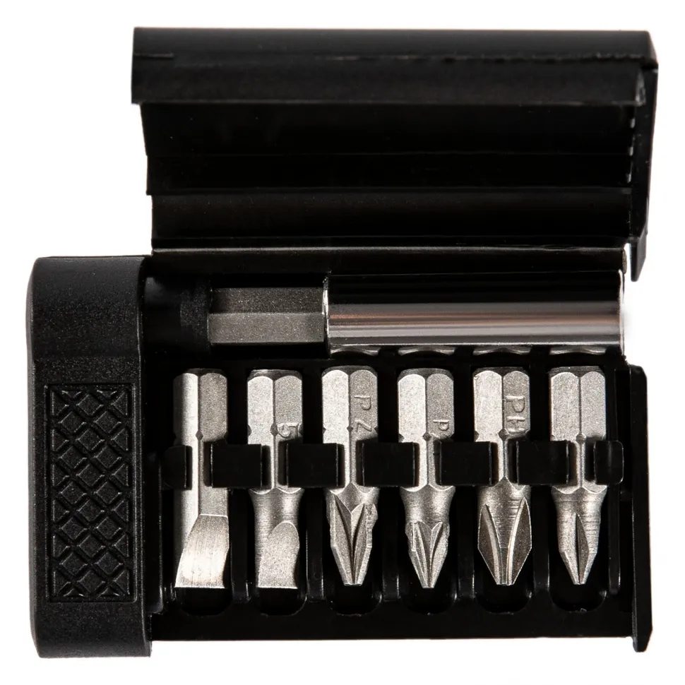 Набор бит, магнитный адаптер для бит, сталь 45Х, 7 предметов, пластиковый кейс Sparta - изображение 4