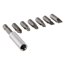 Набор бит, магнитный адаптер для бит, сталь 45Х, 7 предметов, пластиковый кейс Sparta - изображение 9