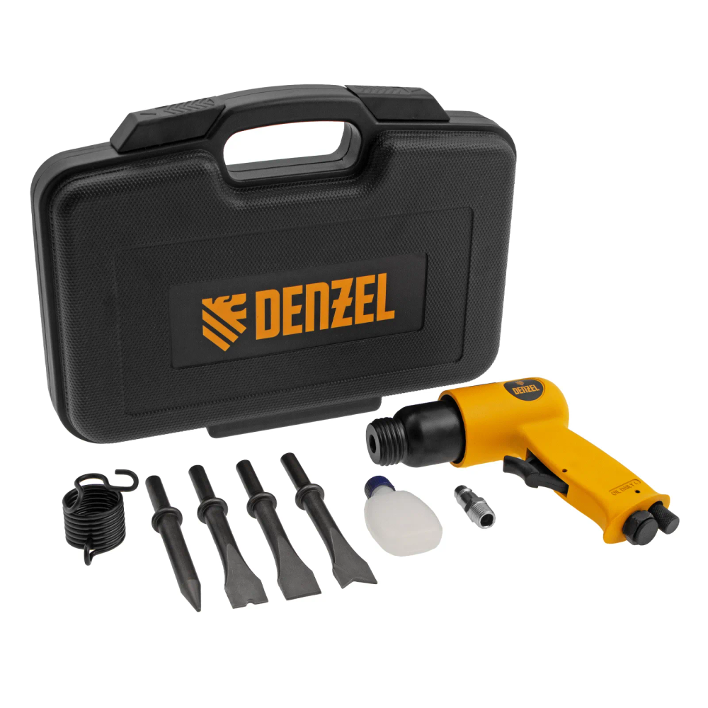 Пневматический молоток НР4500 + набор насадок, 113 л/мин, 4500 уд/мин Denzel - изображение 6
