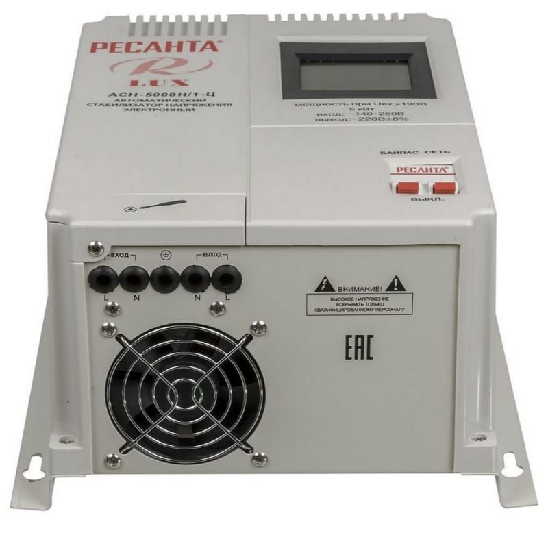 Стабилизатор Ресанта АСН-5 000 Н/1-Ц Lux - изображение 2