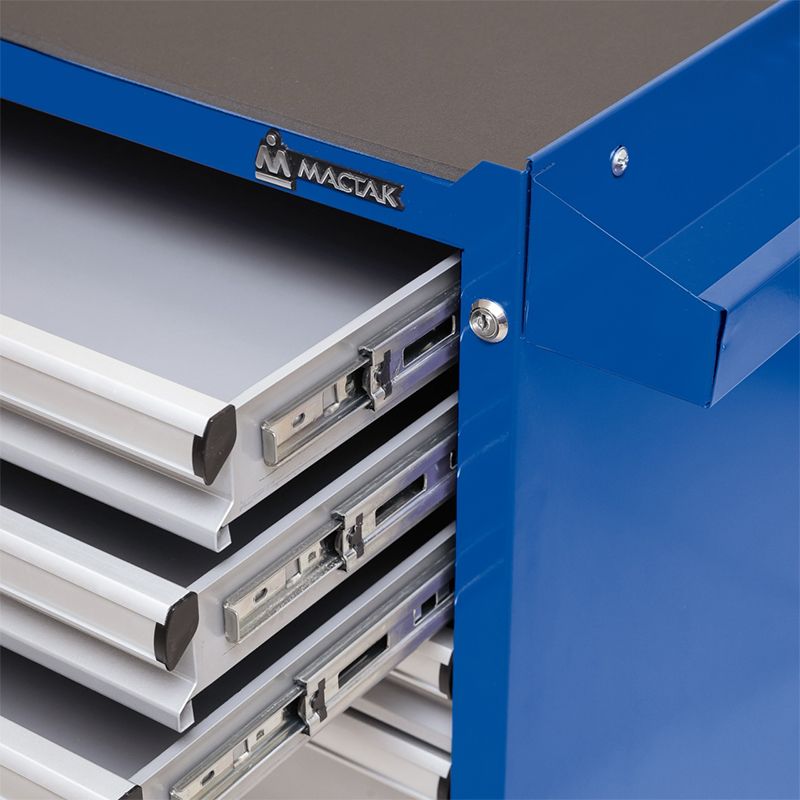 Тележка инструментальная МАСТАК, 5 ящиков, ОПТИМА, синяя - изображение 2