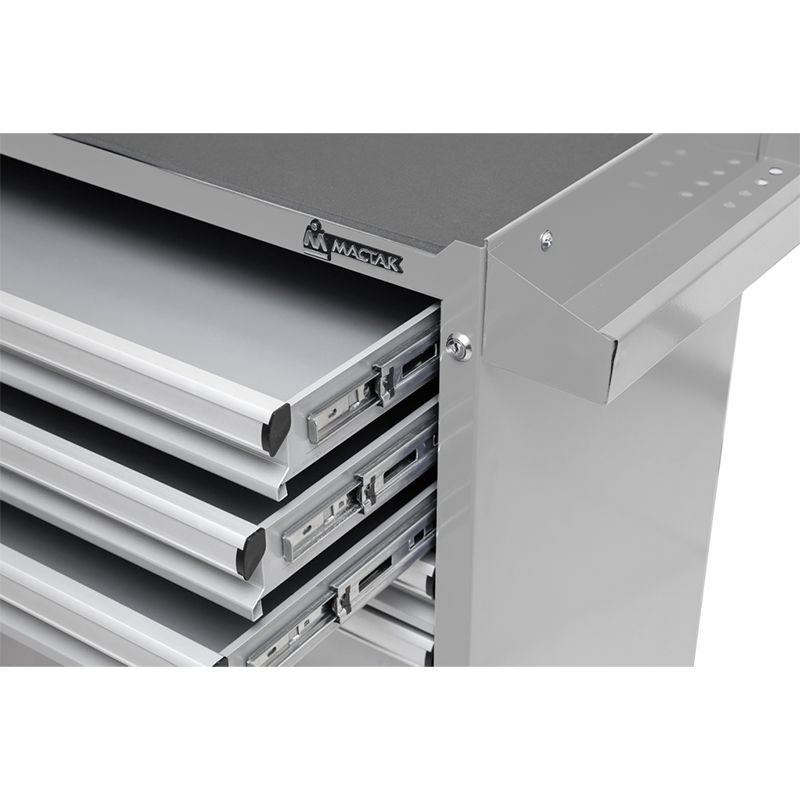 Тележка инструментальная МАСТАК, 5 ящиков, ОПТИМА, серая - изображение 2