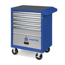 Тележка инструментальная МАСТАК, 5 полок и отсек, ОПТИМА, синяя - изображение 4