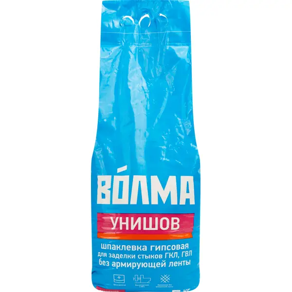 Шпаклевка гипсовая для заделки швов и стыков Волма Унишов 5 кг