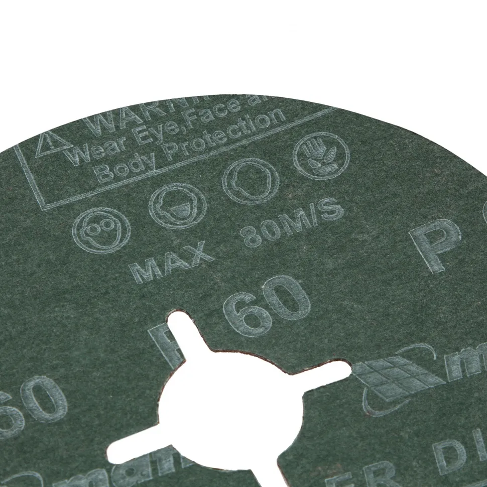 Круги фибровые 5 шт, Р 60, 125х22 mm Matrix - изображение 3