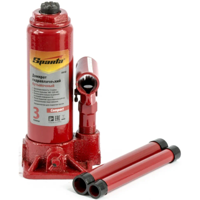 Домкрат гидравлический бутылочный 5 т, h подъема 180-340 мм Sparta Compact - изображение 7