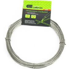 Проволока стальная 50 м, оцинкованная, термообработанная 0.8 мм Сибртех - изображение 2