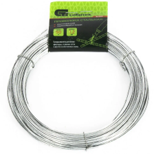 Проволока стальная 50 м, оцинкованная, термообработанная 1.2 мм Сибртех - изображение 2