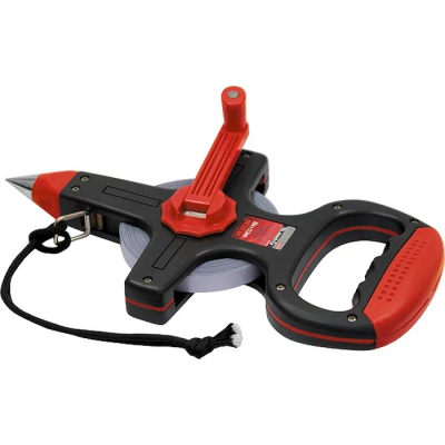 Рулетка геодезическая, 50 мх12,5 мм, металлическая лента, открытый корпус Matrix - изображение 3