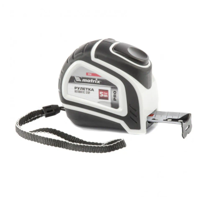Рулетка геодезическая, 50 мх12,5 мм, металлическая лента, открытый корпус Matrix - изображение 6
