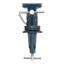 Тиски слесарные, настольные, поворотные, ширина рабочих губок 50 мм, наковальня Сибртех - изображение 12