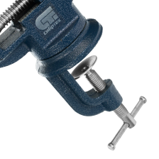 Тиски слесарные, настольные, поворотные, ширина рабочих губок 50 мм, наковальня Сибртех - изображение 15