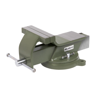 Тиски слесарные, настольные, поворотные, ширина рабочих губок 50 мм, наковальня Сибртех - изображение 22