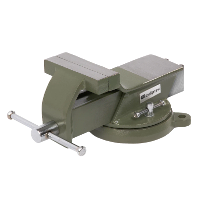 Тиски слесарные, настольные, поворотные, ширина рабочих губок 50 мм, наковальня Сибртех - изображение 26