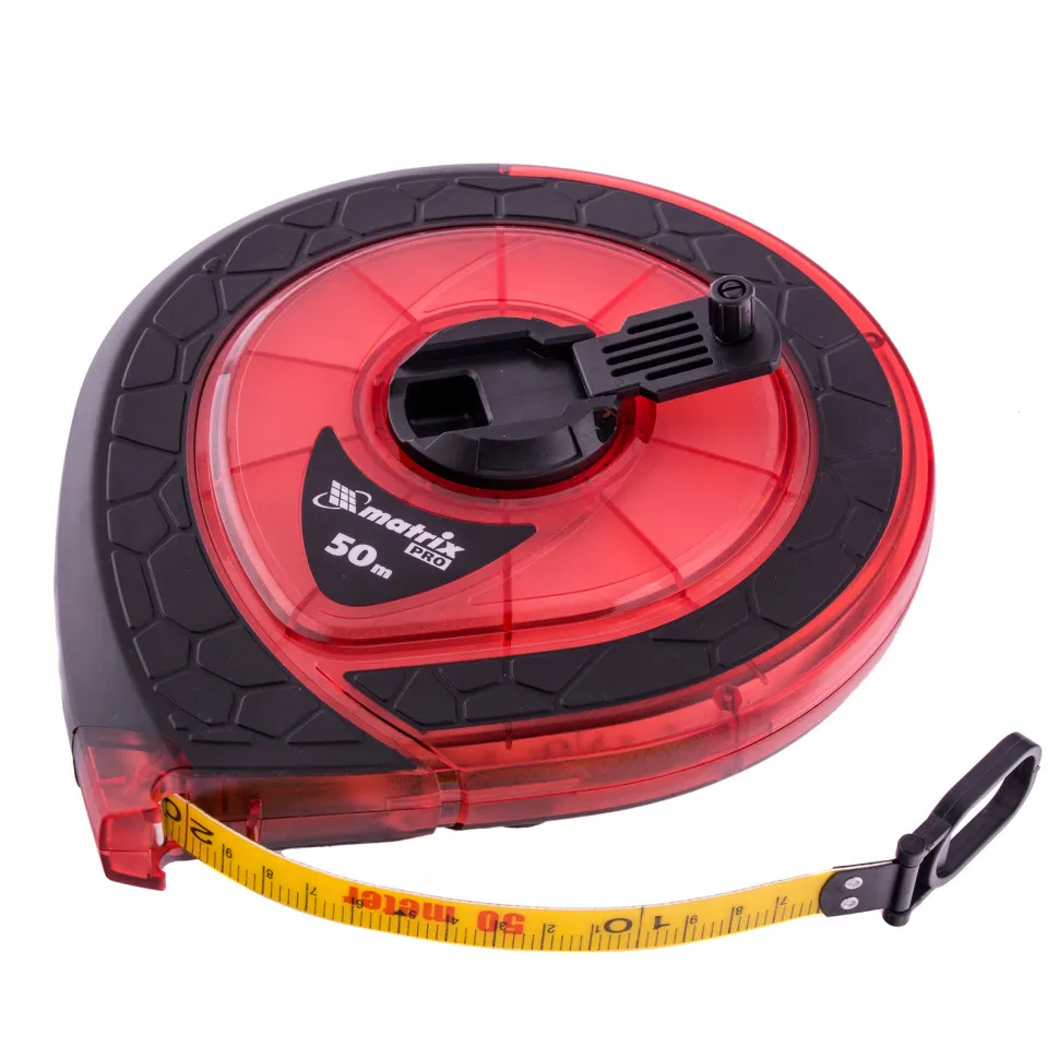 Рулетка геодезическая 50 мх15 мм, закрытый корпус, фибергласовая лента, двусторонняя шкала, Pro - изображение 3