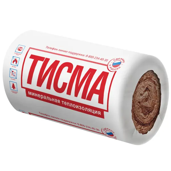 Утеплитель ТИСМА Кнауф 50 мм 600x8300 мм 10 м2