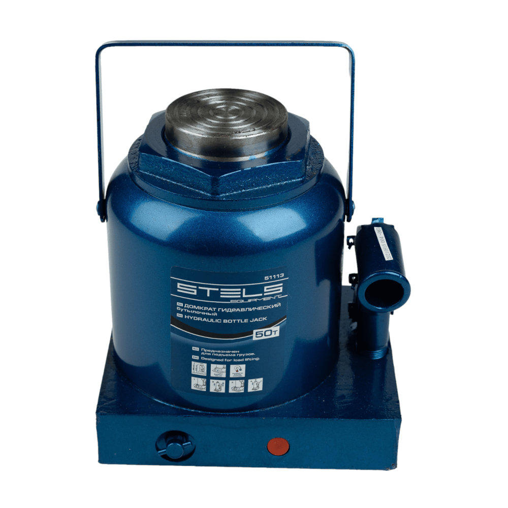 Домкрат гидравлический бутылочный, 50 т, H подъема 236-356 мм Stels - изображение 5
