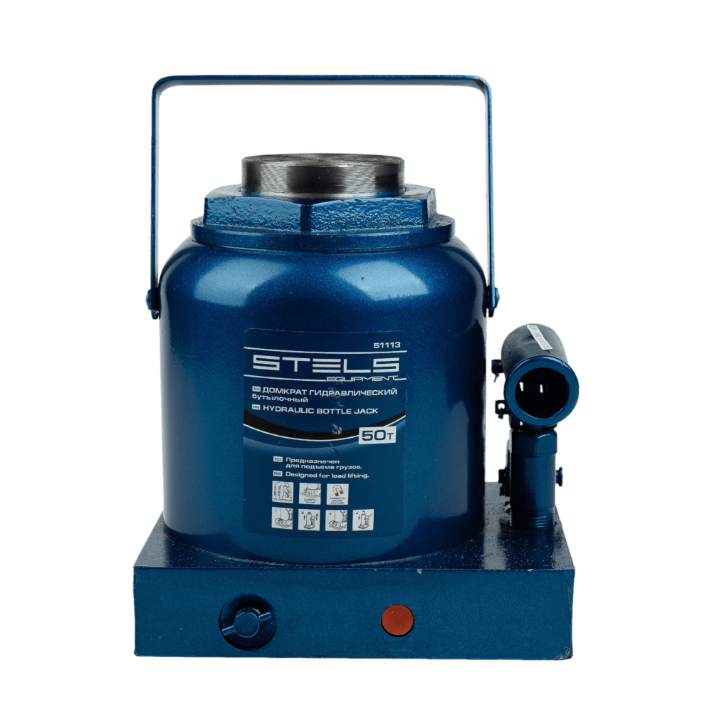 Домкрат гидравлический бутылочный, 50 т, H подъема 236-356 мм Stels - изображение 6