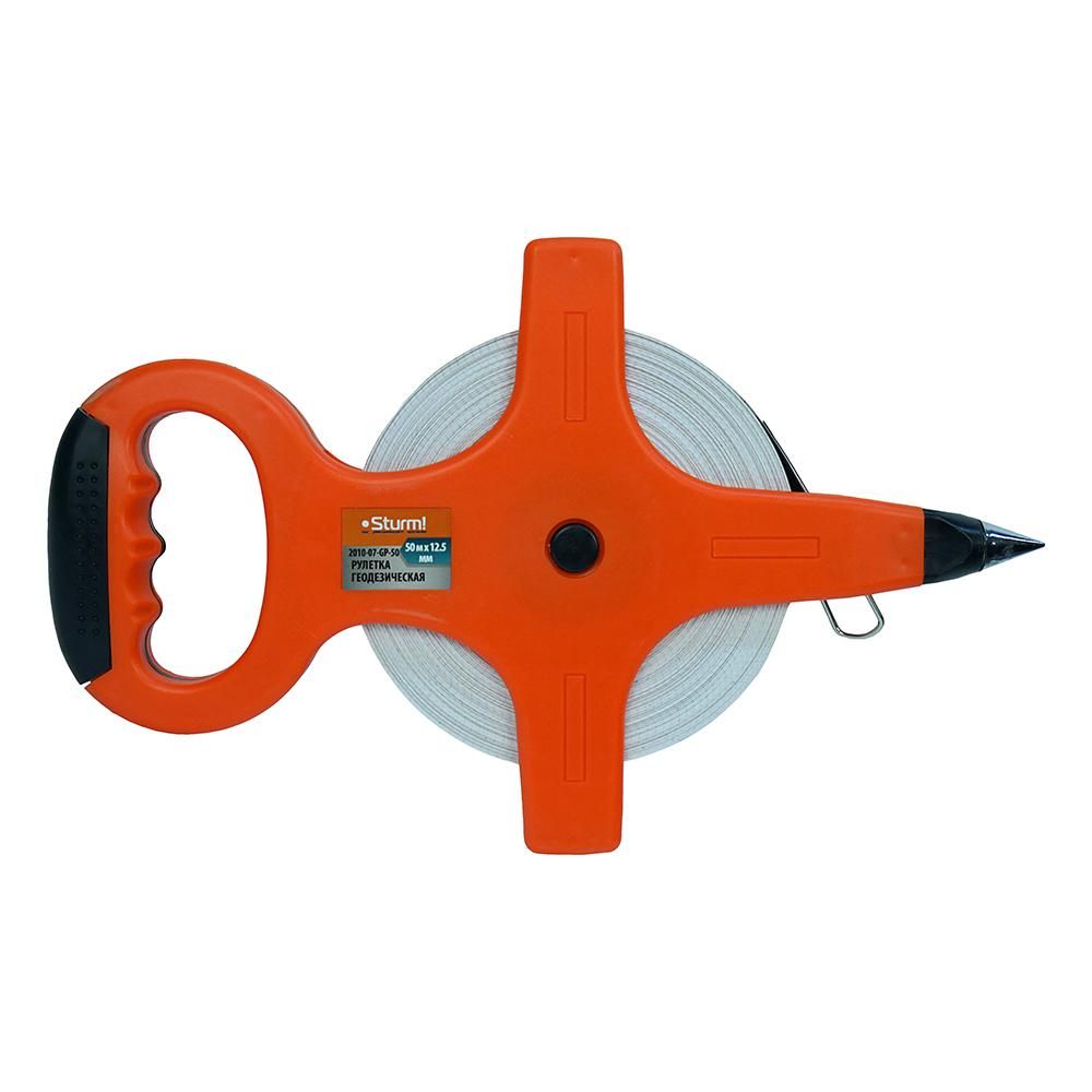 Рулетка 50м геодезическая, открытый корпус, Sturm! 2010-07-GP-50 - изображение 2