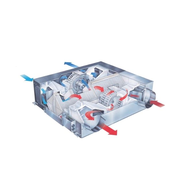 Приточно-вытяжная вентиляционная установка 500 Mitsubishi Electric LGH-25RVX-E - изображение 2