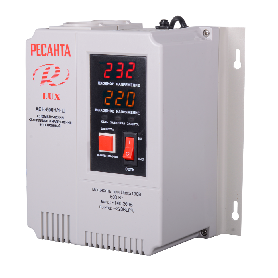 Стабилизатор Ресанта АСН-500Н/1-Ц LUX