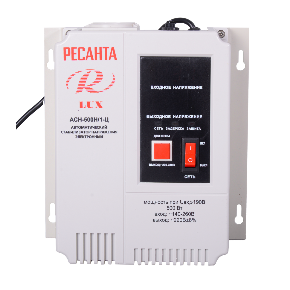 Стабилизатор Ресанта АСН-500Н/1-Ц LUX - изображение 2