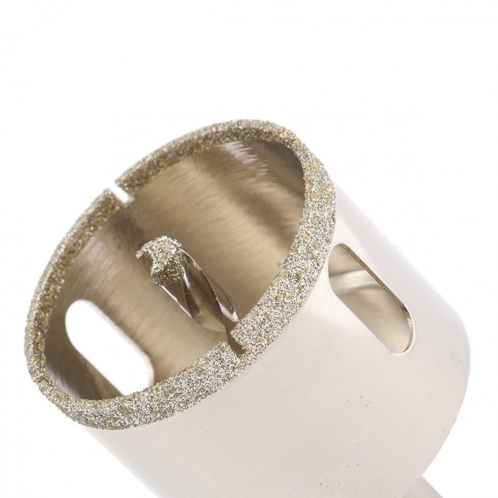 Сверло алмазное по керамограниту, 50х67 мм, трехгранный хвостовик Matrix - изображение 2