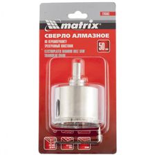 Сверло алмазное по керамограниту, 50х67 мм, трехгранный хвостовик Matrix - изображение 6