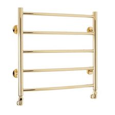 Водяной полотенцесушитель шириной 510 - 600 мм Domoterm Калипсо П5 500x500 золото - изображение 2