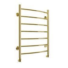 Водяной полотенцесушитель шириной 510 - 600 мм Domoterm Калипсо П7 500x700 золото - изображение 2