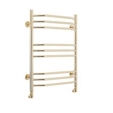 Водяной полотенцесушитель шириной 510 - 600 мм Domoterm Лаура П9 500x700 золото - изображение 2