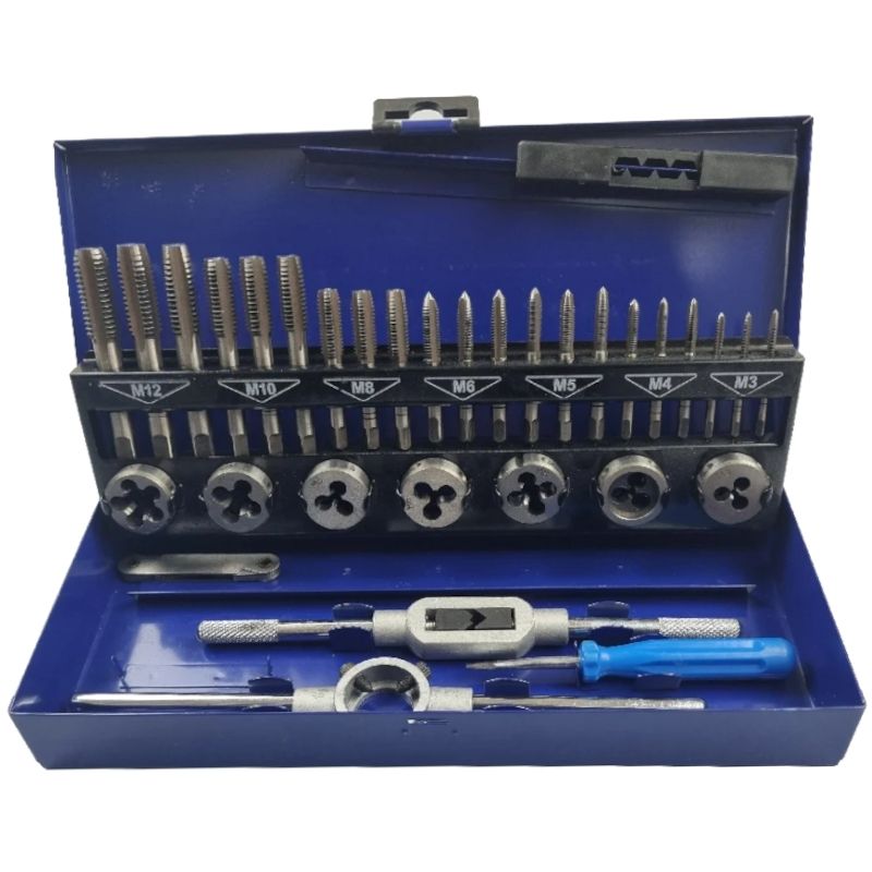 стм-516 Набор метчиков и плашек STRONG 32 предмета М3-М12