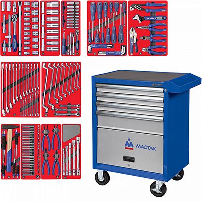 Набор инструментов МАСТАК ЛИДЕР 52-05270R в красной тележке, 270 предметов - изображение 9