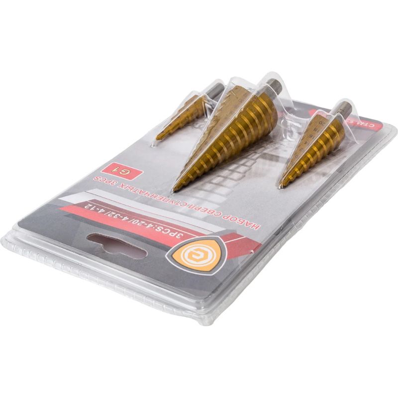 стм-529 Сверло ступенчатое STRONG  3 предмета 4-12 4-20 4-32 - изображение 5