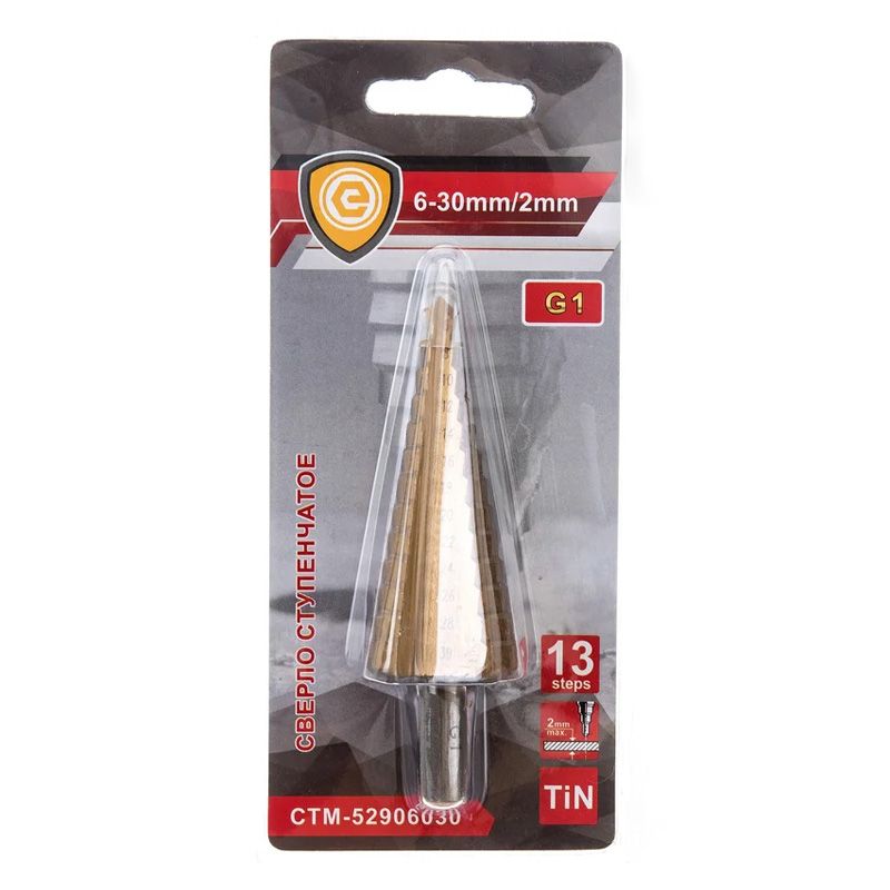 стм-529 Сверло ступенчатое STRONG  6-30мм G1