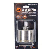 Коронка алмазная по керамограниту / керамике Вихрь 55 мм - изображение 9