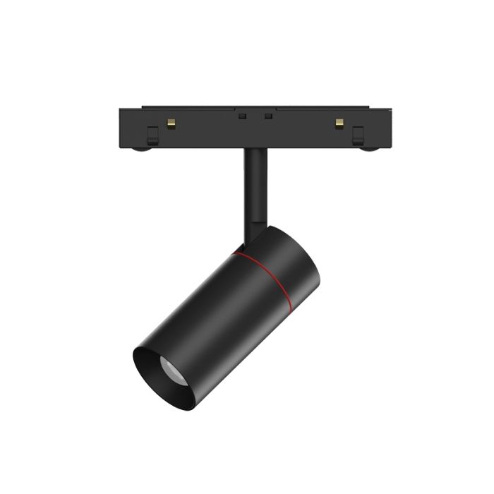 Трековый светодиодный точечный светильник 5W, CRI90, 4000К, угол 24°, IP20, NO DIM, 48B, черный