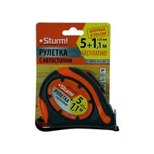 Рулетка 5x25мм (+1м беспл),автостоп, двухстороннее полотно, магнит, Sturm! 2010-10-5-25 - изображение 10