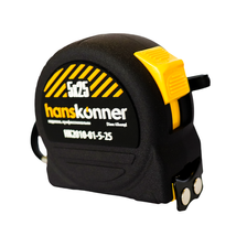 Рулетка 5x25мм, 2 стопа, корпус SoftTouch, супермощный магнит, Hanskonner - изображение 4