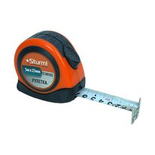 Рулетка 5x25мм, автостоп, двухсторонняя шкала, магнит на зацепе, Sturm! 3100302 - изображение 5