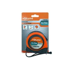 Рулетка 5x25мм, автостоп, двухсторонняя шкала, магнит на зацепе, Sturm! 3100302 - изображение 8