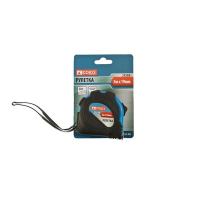 Рулетка 5x25мм, обрезиненная, магнит на зацепе, СОЮЗ - изображение 10