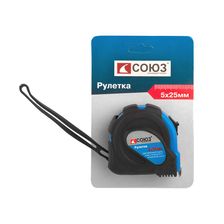 Рулетка 5x25мм, обрезиненная, магнит на зацепе, СОЮЗ - изображение 7