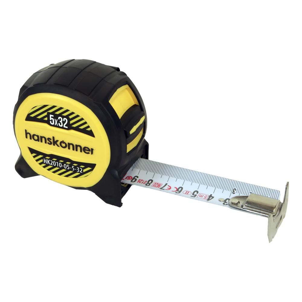 Рулетка 5x32мм, двухсторонняя, нейлон, двойной мощный магнит, Hanskonner - изображение 5
