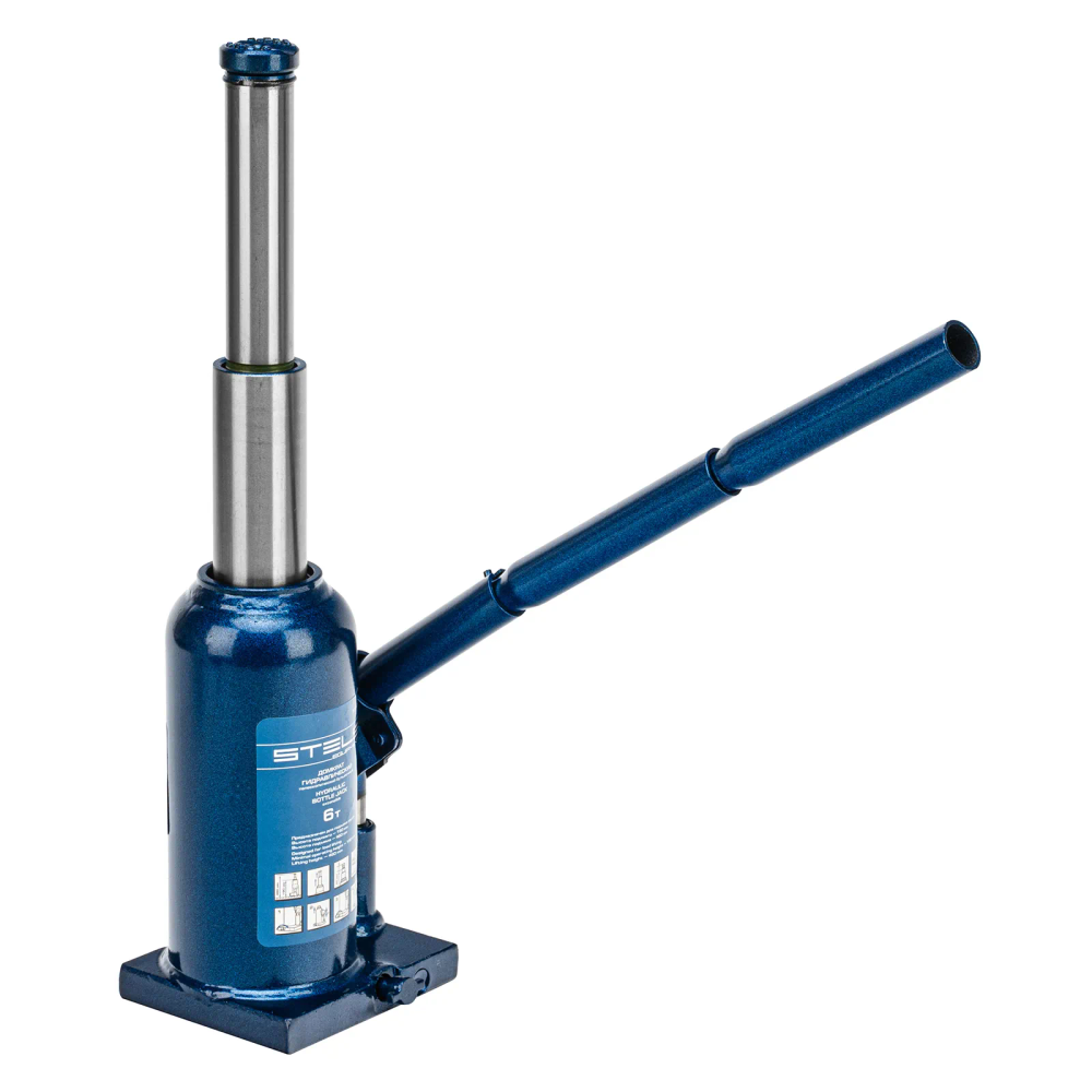 Домкрат гидравлический бутылочный телескопический, 6 т, h подъема 190-480 мм Stels - изображение 6