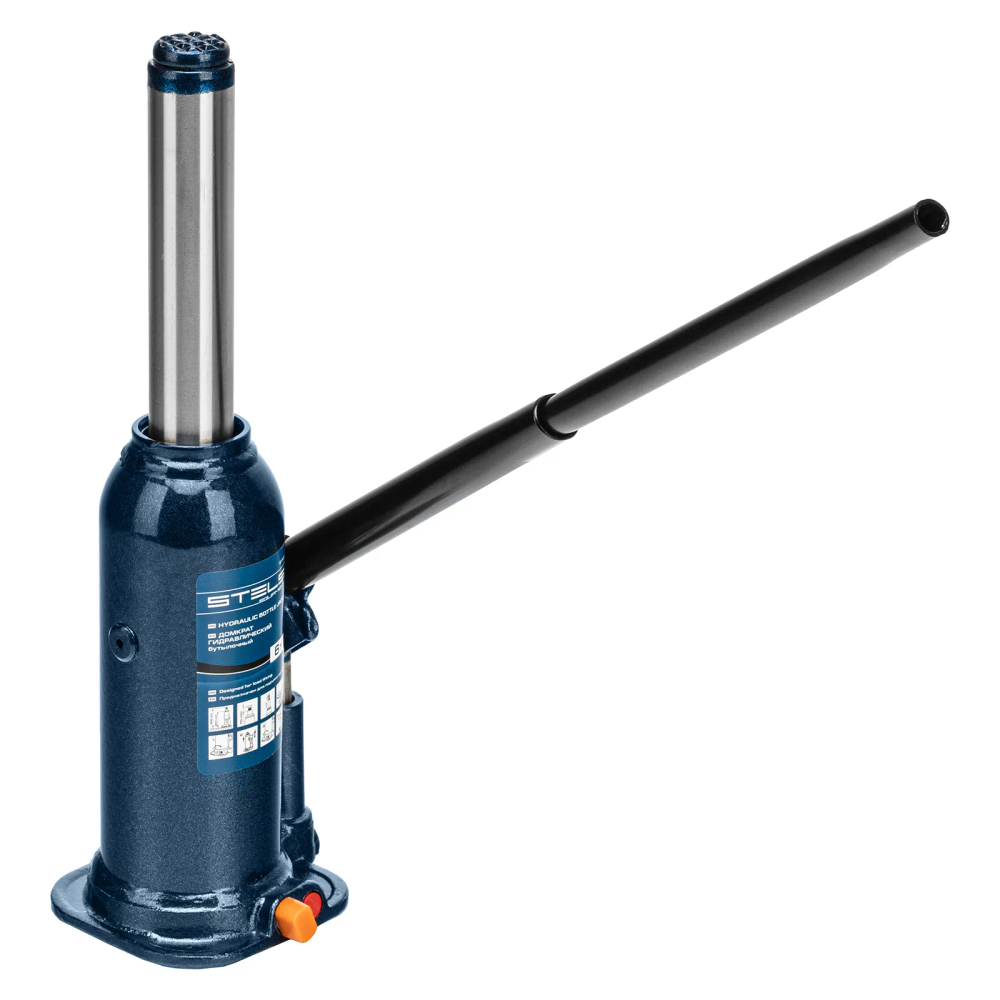 Домкрат гидравлический бутылочный, 6 т, h подъема 207-404 мм Stels - изображение 6