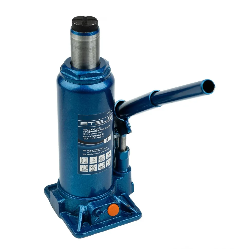 Домкрат гидравлический бутылочный, 6 т, H подъема 216-413 мм Stels - изображение 7